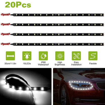 20-Pieces: 12V Auto-LED Light Strip DailySale