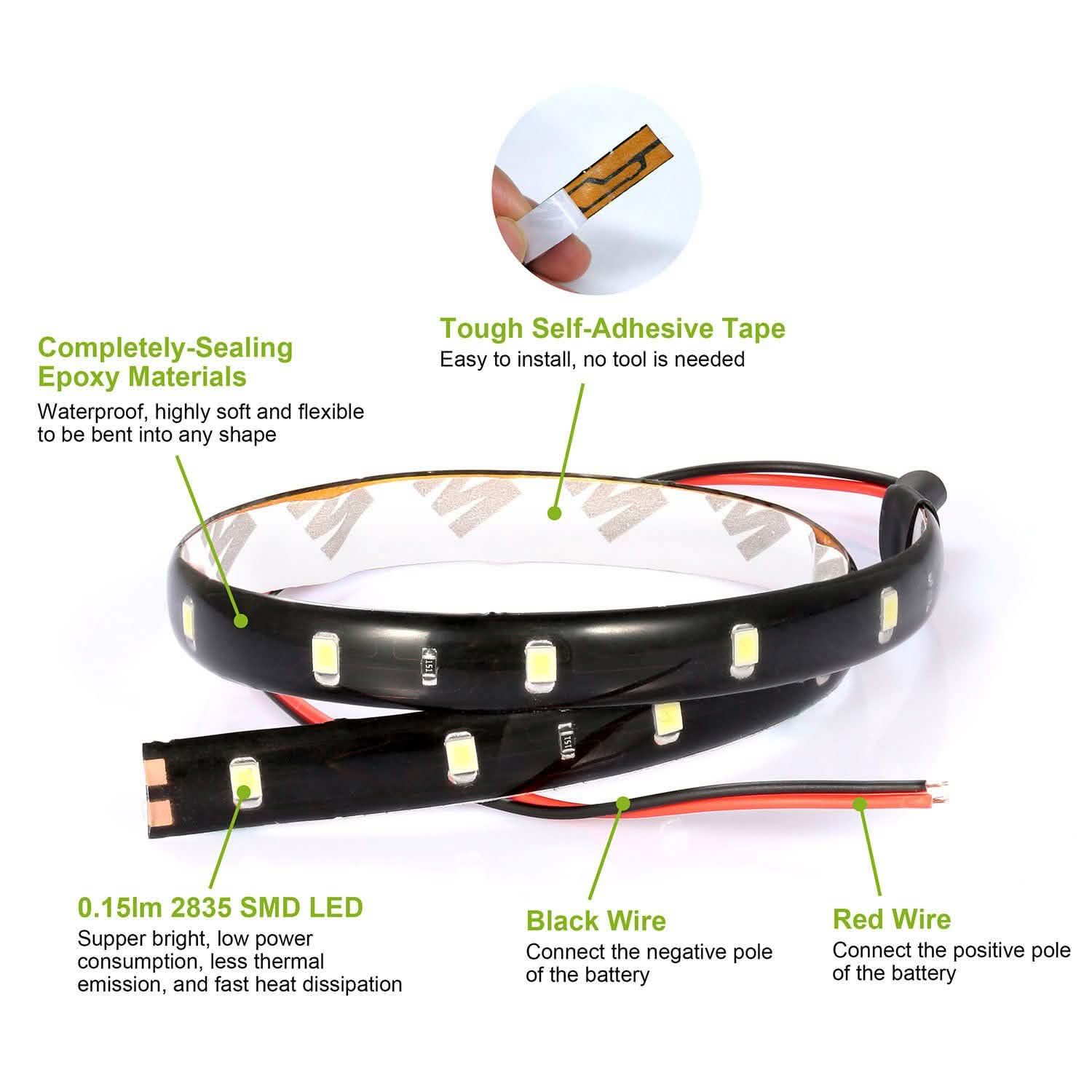 20-Pieces: 12V Auto-LED Light Strip DailySale