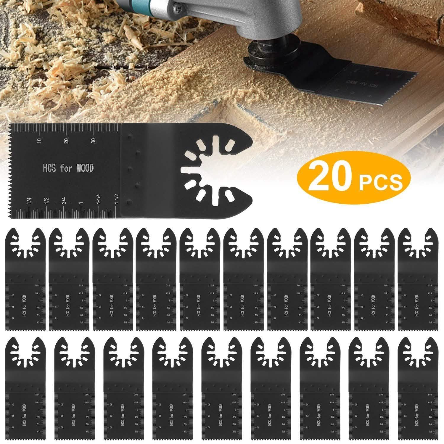 20-Pieces Set: Saw Blade Metal Oscillating Multitool Cutter Fit DailySale