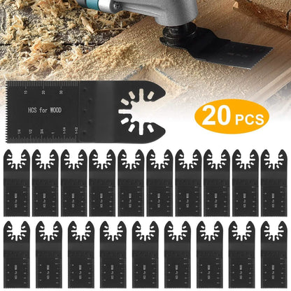 20-Pieces Set: Saw Blade Metal Oscillating Multitool Cutter Fit DailySale