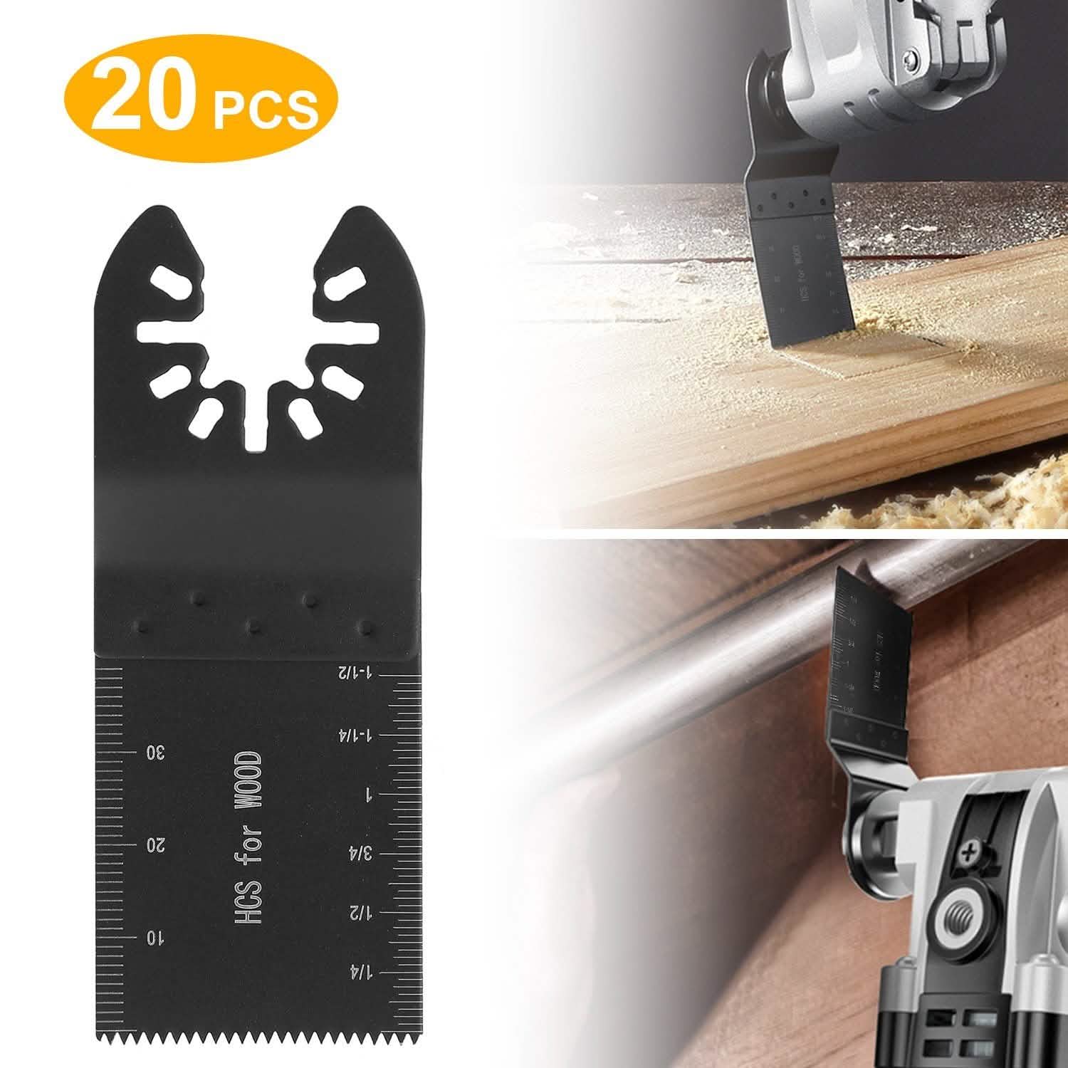 20-Pieces Set: Saw Blade Metal Oscillating Multitool Cutter Fit DailySale