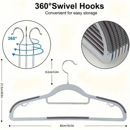 20-Pieces: Slip Traceless Clothes Racks, Sturdy Heavy Duty Coat Durable Hangers DailySale