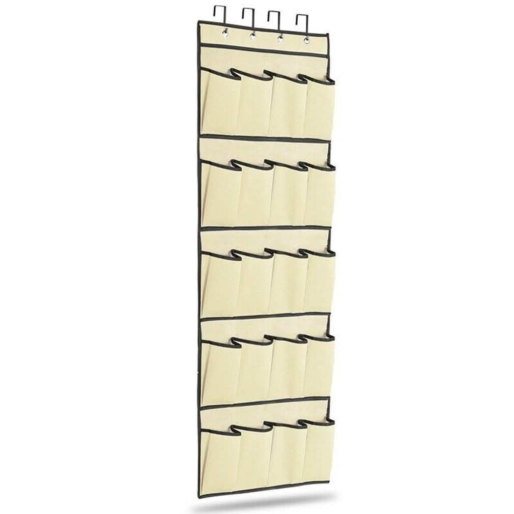 20 Pocket: Over the Door Shoe Rack Organizer DailySale