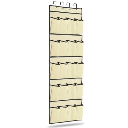 20 Pocket: Over the Door Shoe Rack Organizer DailySale