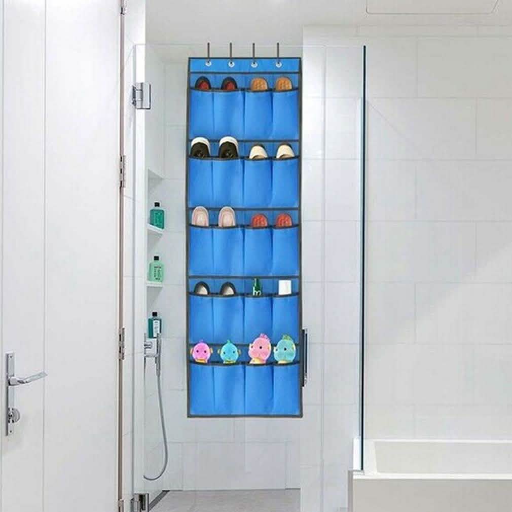 20 Pocket: Over the Door Shoe Rack Organizer DailySale