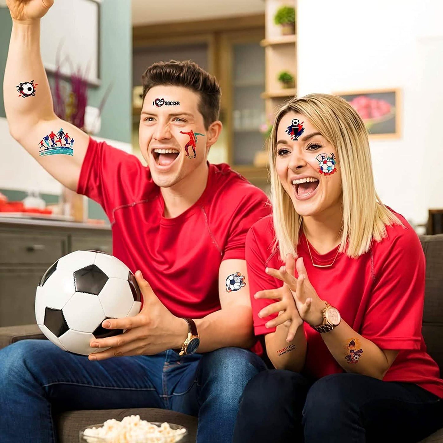 20 Sheet 2022 Football World Cup Football Sports Face Sticker DailySale
