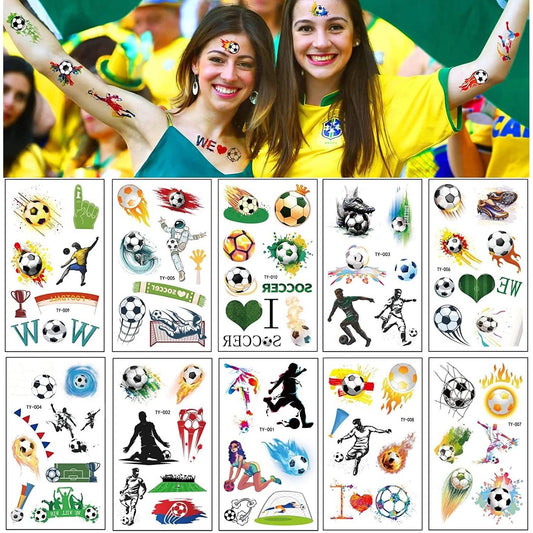 20 Sheet 2022 Football World Cup Football Sports Face Sticker DailySale
