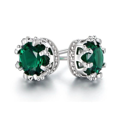 2.00 CTW Crown Stud Earrings DailySale