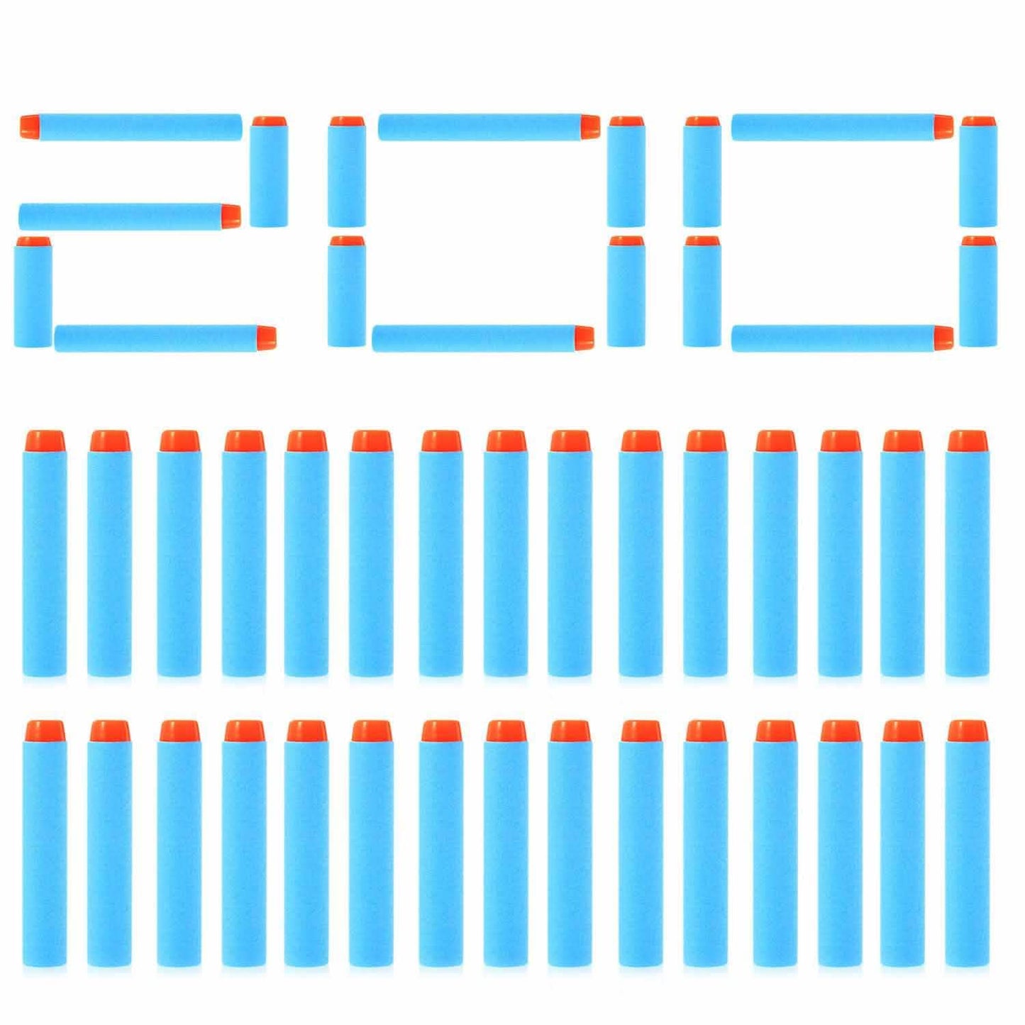 200-Pieces: Compatible Darts Refill for Nerf N-Strike Elite Series DailySale