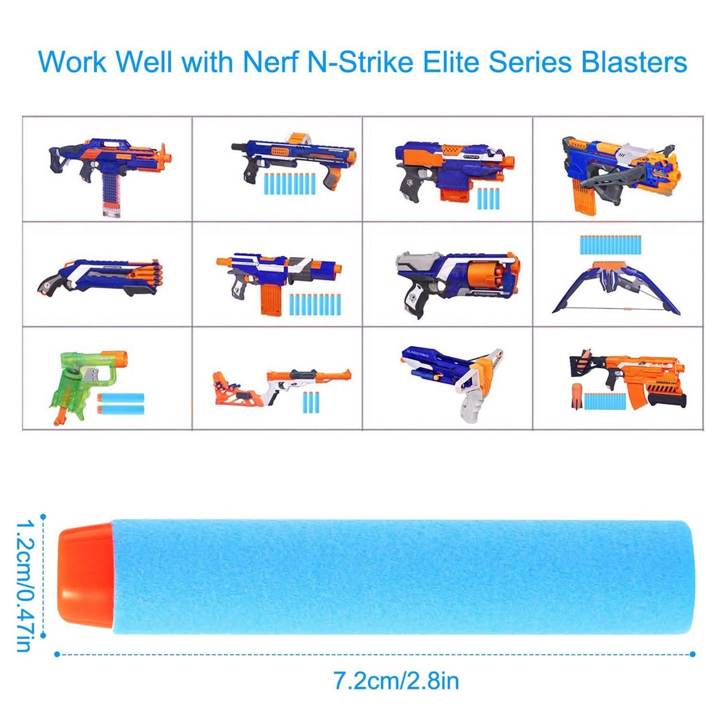 200-Pieces: Compatible Darts Refill for Nerf N-Strike Elite Series DailySale
