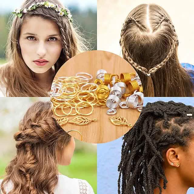 200-Pieces: Loc Hair Jewelry for Women Braids and Dreadlocks DailySale