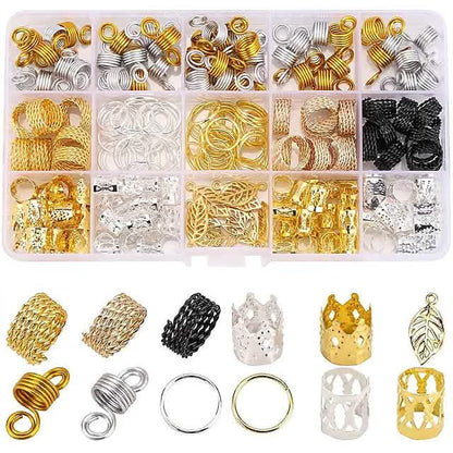 200-Pieces: Loc Hair Jewelry for Women Braids and Dreadlocks DailySale