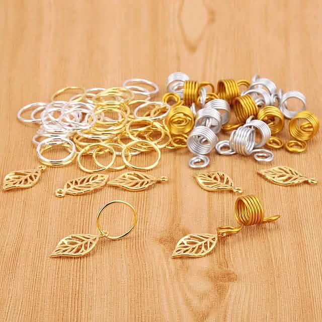 200-Pieces: Loc Hair Jewelry for Women Braids and Dreadlocks DailySale