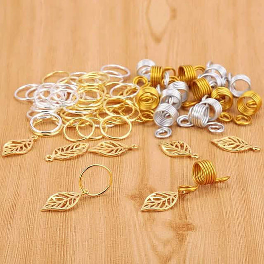 200-Pieces: Loc Hair Jewelry for Women Braids and Dreadlocks DailySale