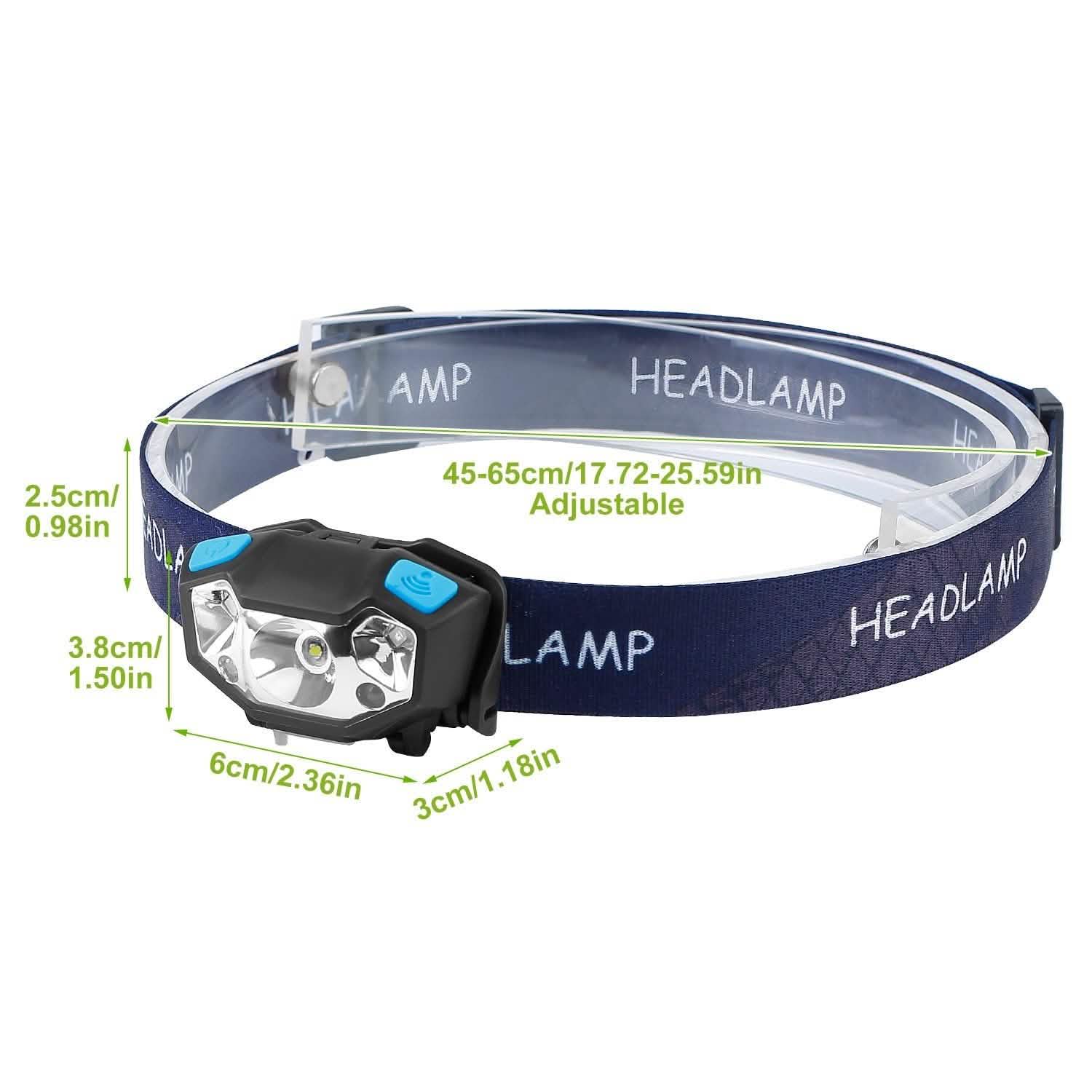 20000LM LED Headlamp USB Rechargeable Wave Motion Sensor Headlight DailySale