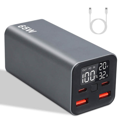 20000mah 65W USB-C PD Laptop Power Bank Fast Charging DailySale