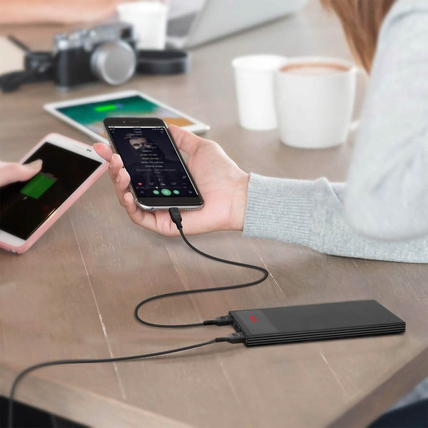 20,000mAh Power Bank Ultra-thin External Battery Pack DailySale