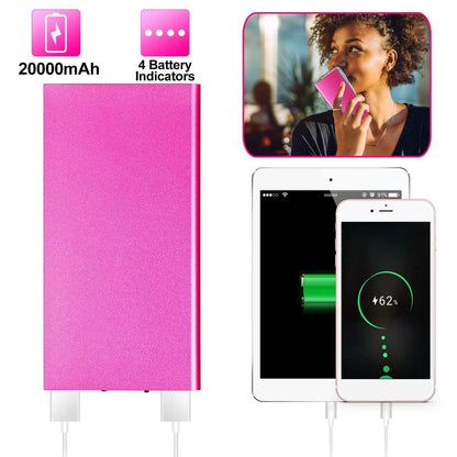 20000mAh Power Bank Ultra Thin External Battery Pack DailySale