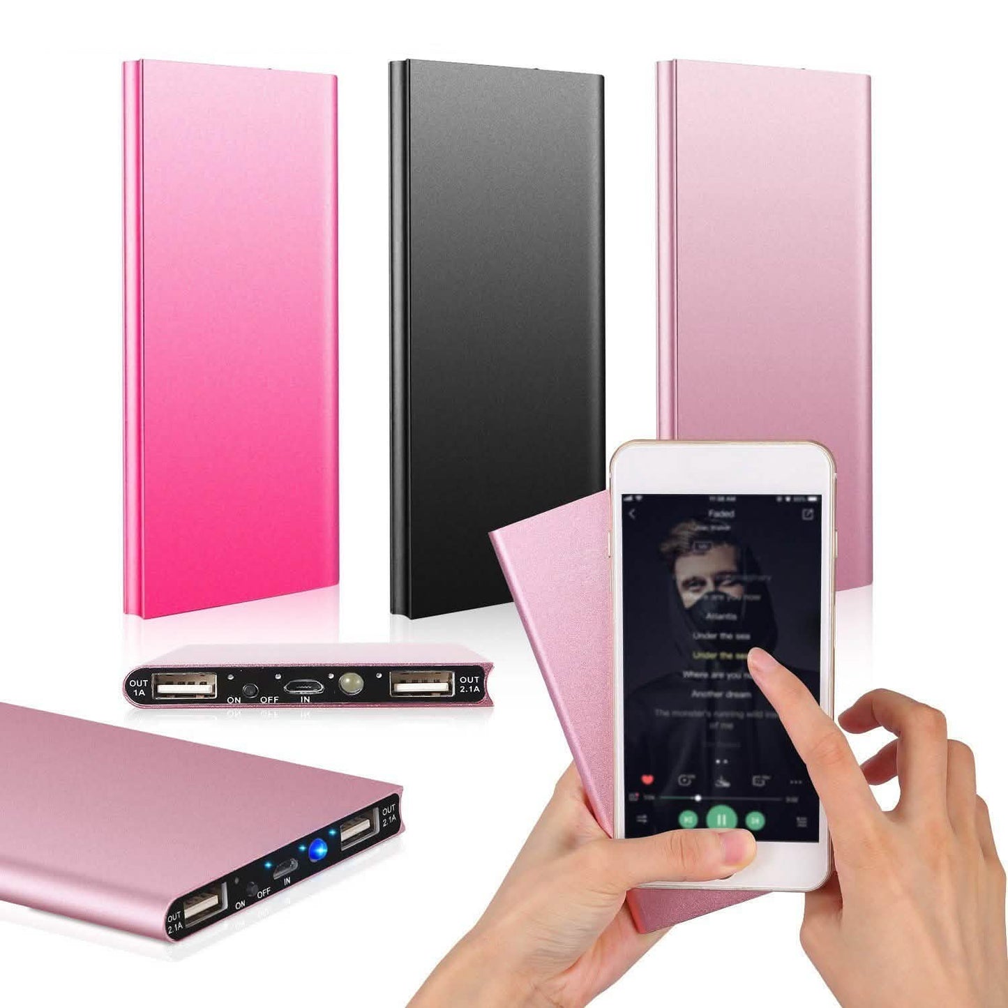 20000mAh Power Bank Ultra Thin External Battery Pack DailySale