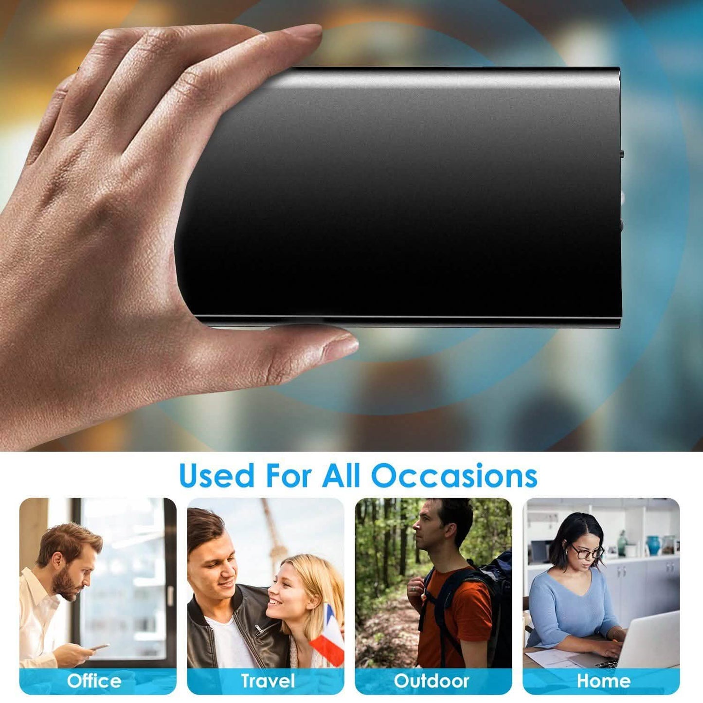 20000mAh Power Bank Ultra Thin External Battery Pack DailySale