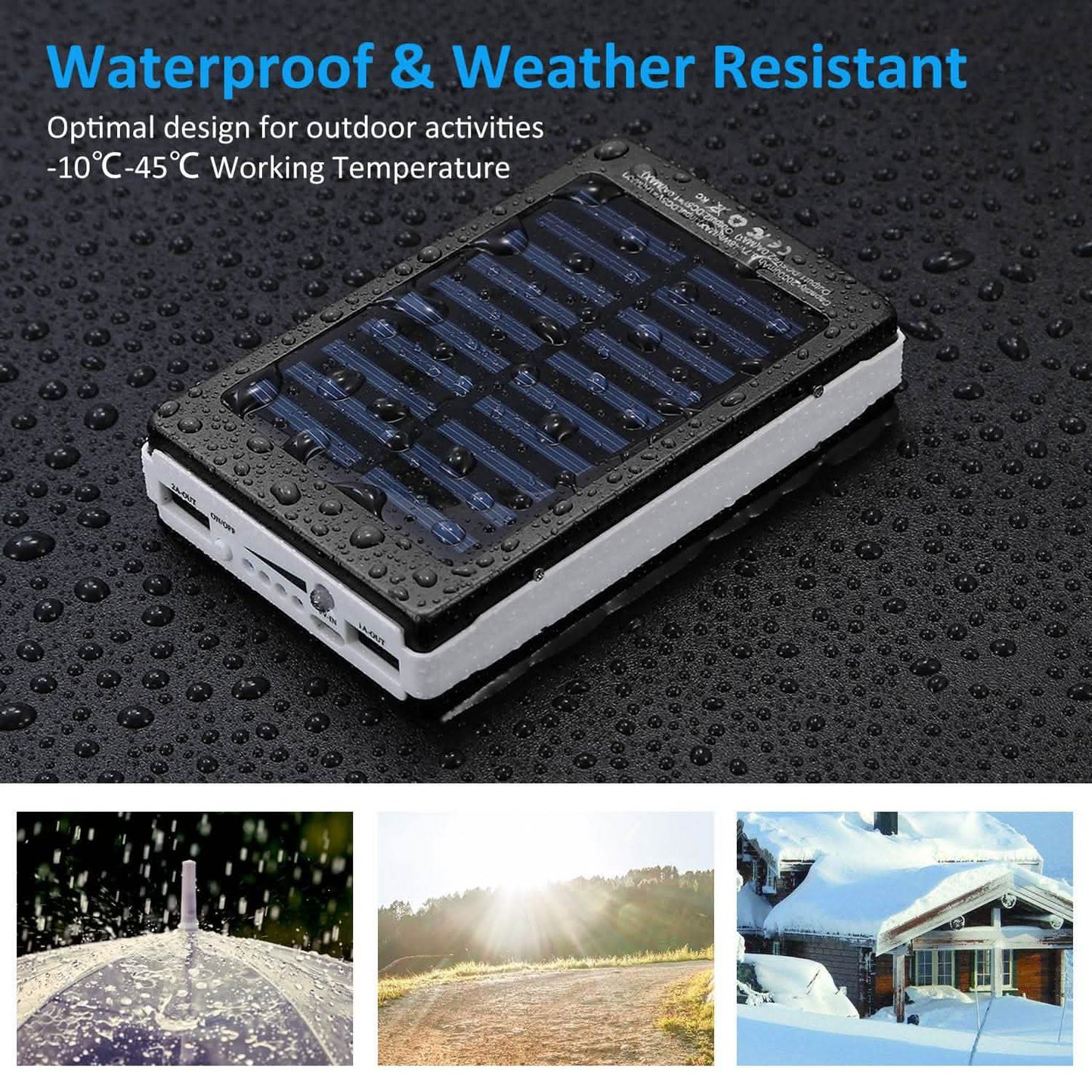 20,000mAh Solar Power Bank DailySale