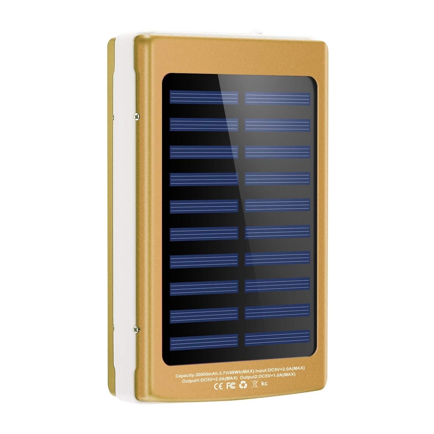 20,000mAh Solar Power Bank DailySale
