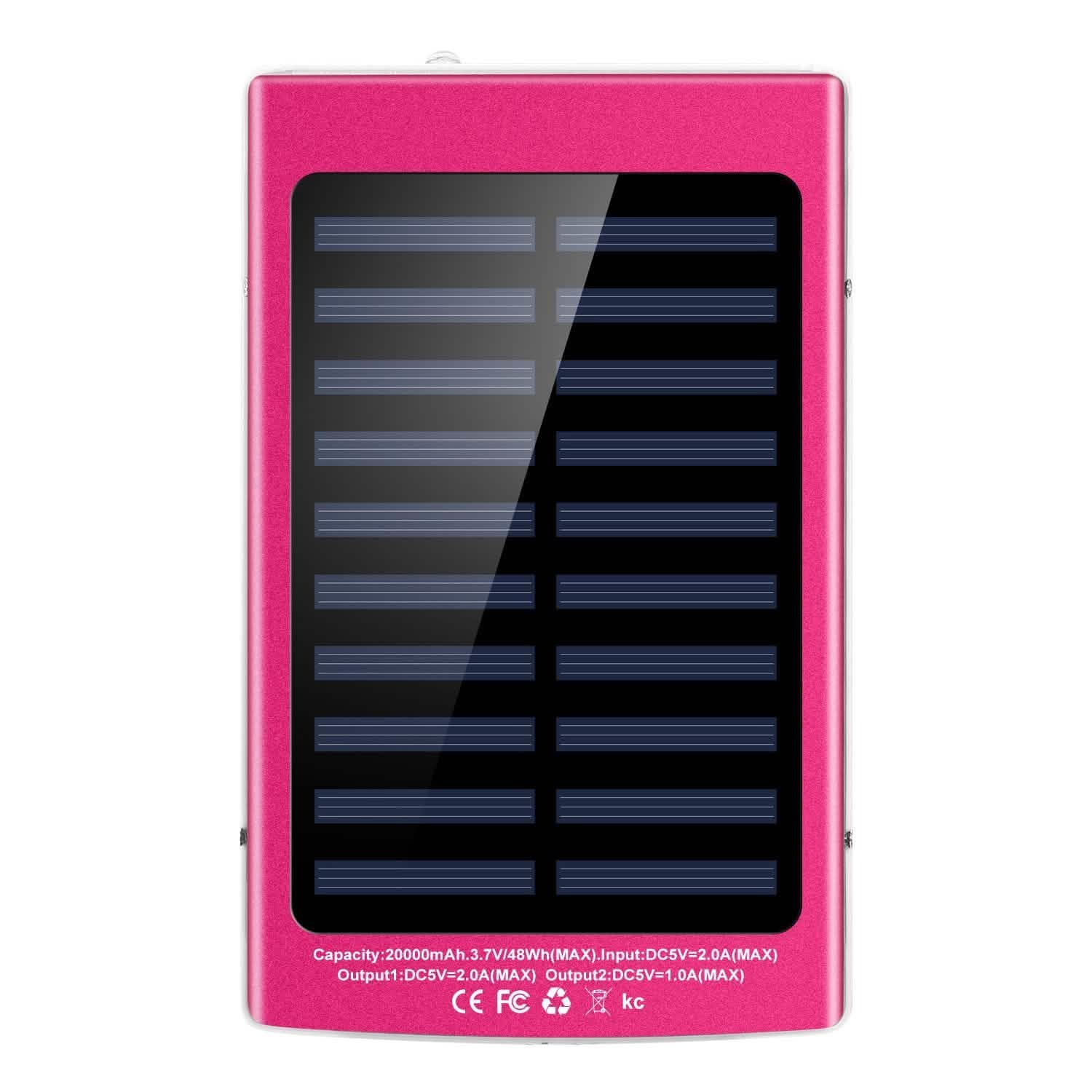 20,000mAh Solar Power Bank DailySale