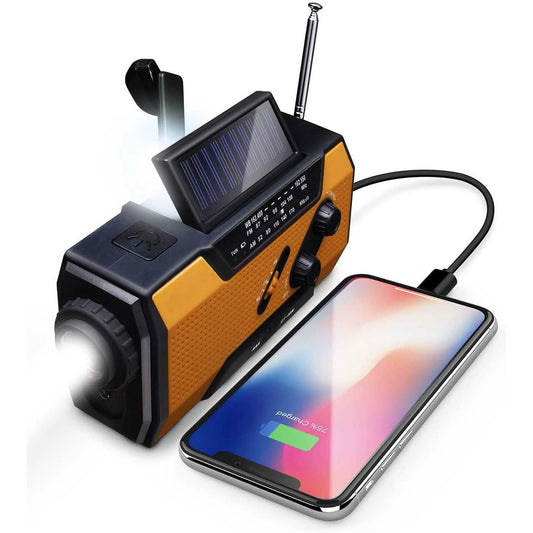 2000mAh NOAA Emergency Weather Radio Portable Power Bank with Solar Charging DailySale