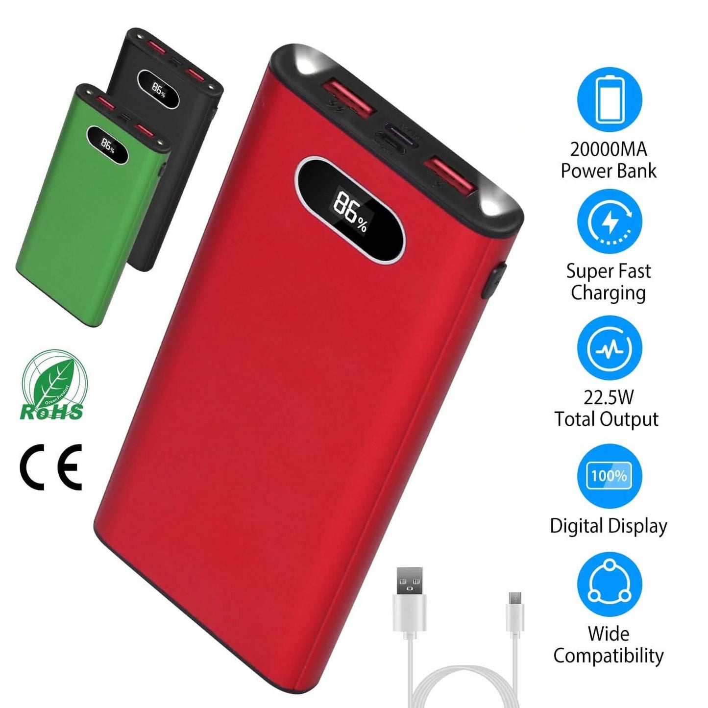 2000mAh Powerbank Portable Charger DailySale