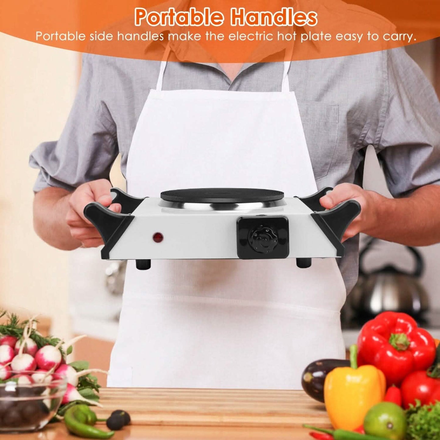 2000W Electric Burner Portable Coil Heating Hot Plate Stove Countertop DailySale