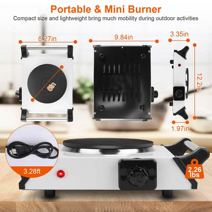 2000W Electric Burner Portable Coil Heating Hot Plate Stove Countertop DailySale