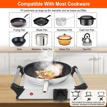 2000W Electric Burner Portable Coil Heating Hot Plate Stove Countertop DailySale