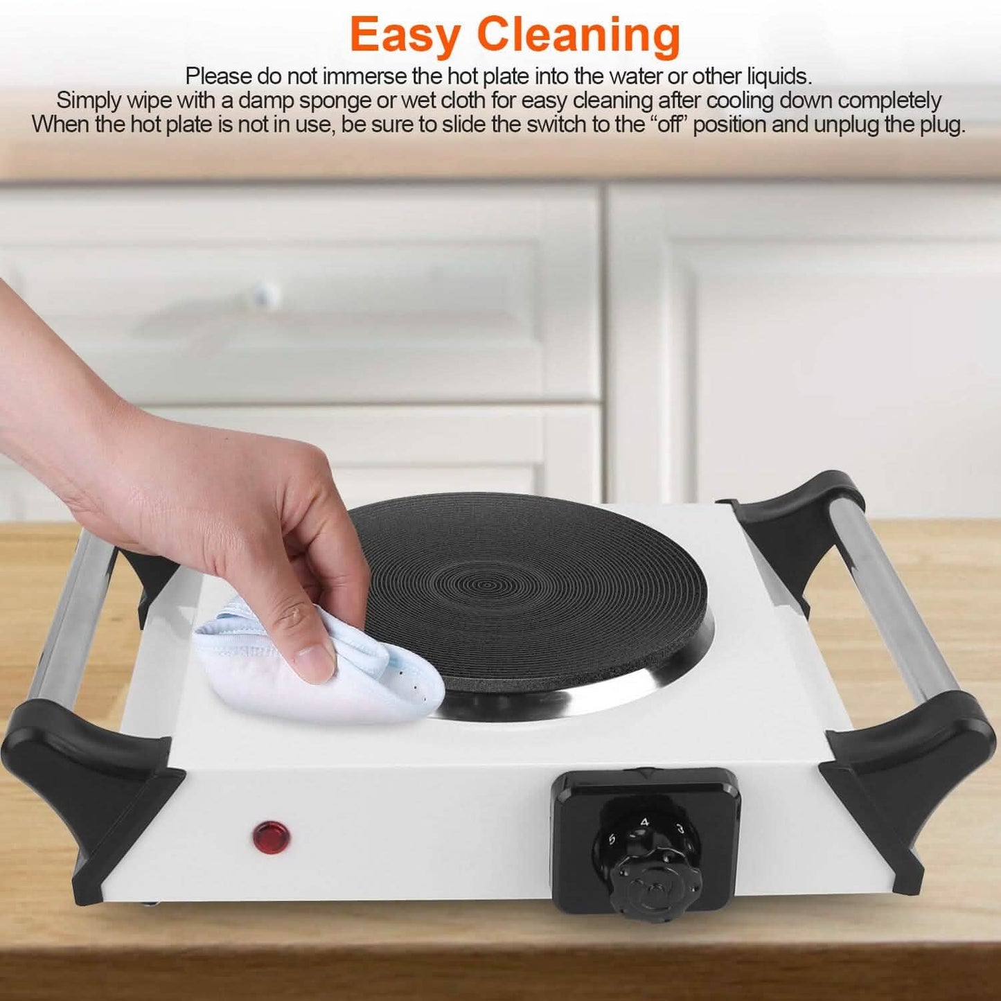 2000W Electric Burner Portable Coil Heating Hot Plate Stove Countertop DailySale