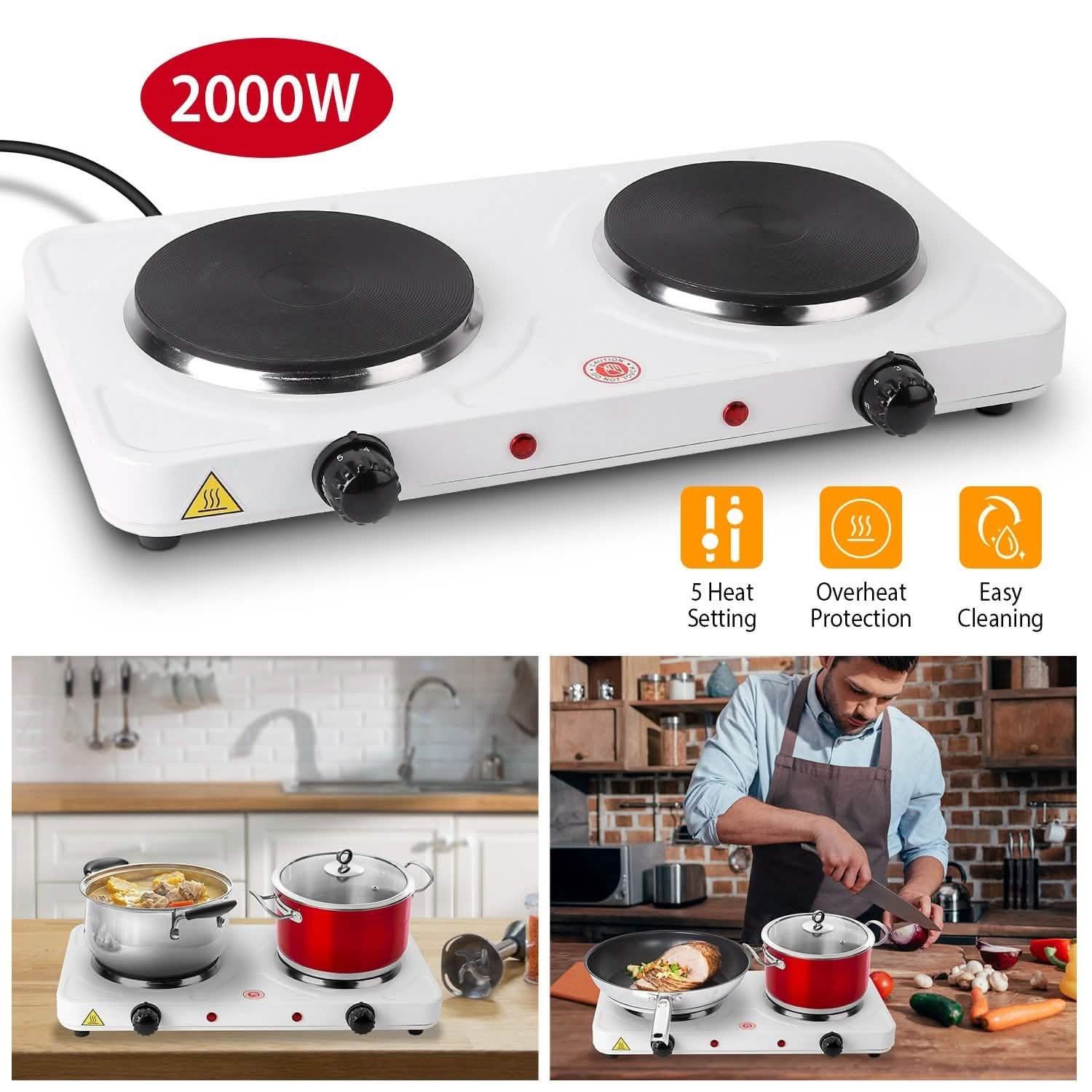 2000W Portable Double Electric Burner DailySale