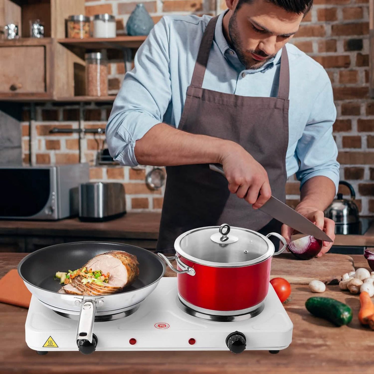2000W Portable Double Electric Burner DailySale