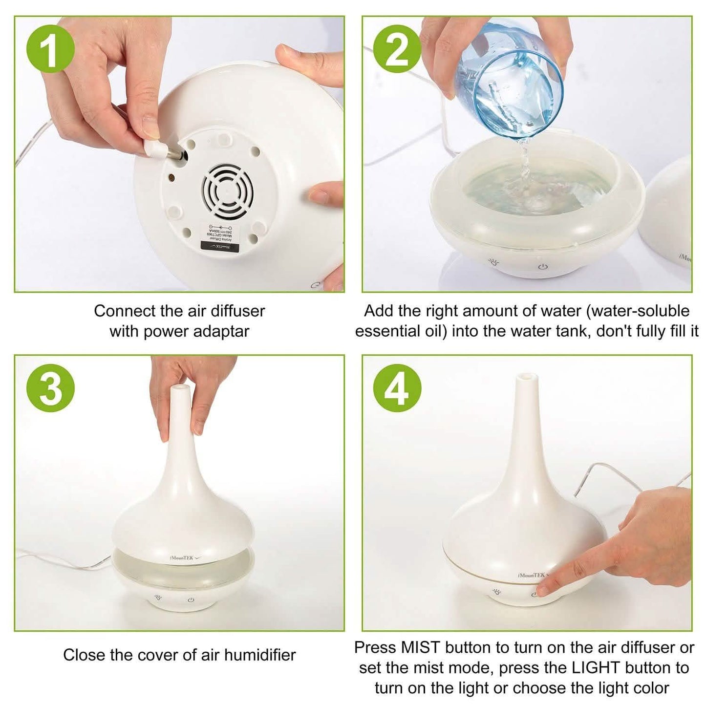 200ml Cool Mist Humidifier Ultrasonic Aroma Essential DailySale