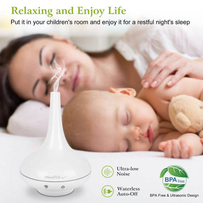 200ml Cool Mist Humidifier Ultrasonic Aroma Essential DailySale