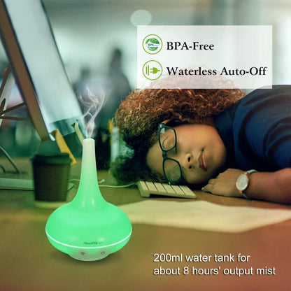200ml Cool Mist Humidifier Ultrasonic Aroma Essential DailySale