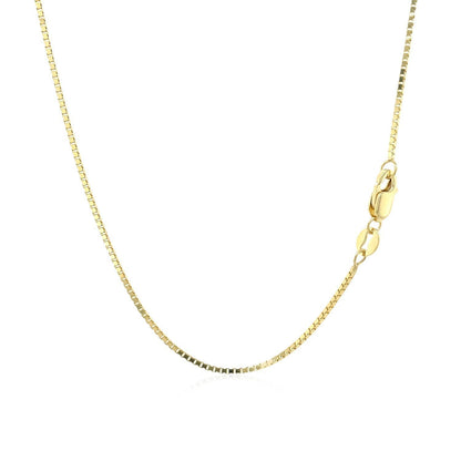 14k Yellow Gold Classic Box Chain 1.0mm Bids.com