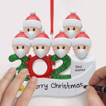 2020 Quarantine Family Personalized Christmas Ornaments DailySale