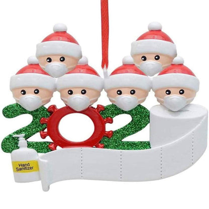 2020 Quarantine Family Personalized Christmas Ornaments DailySale