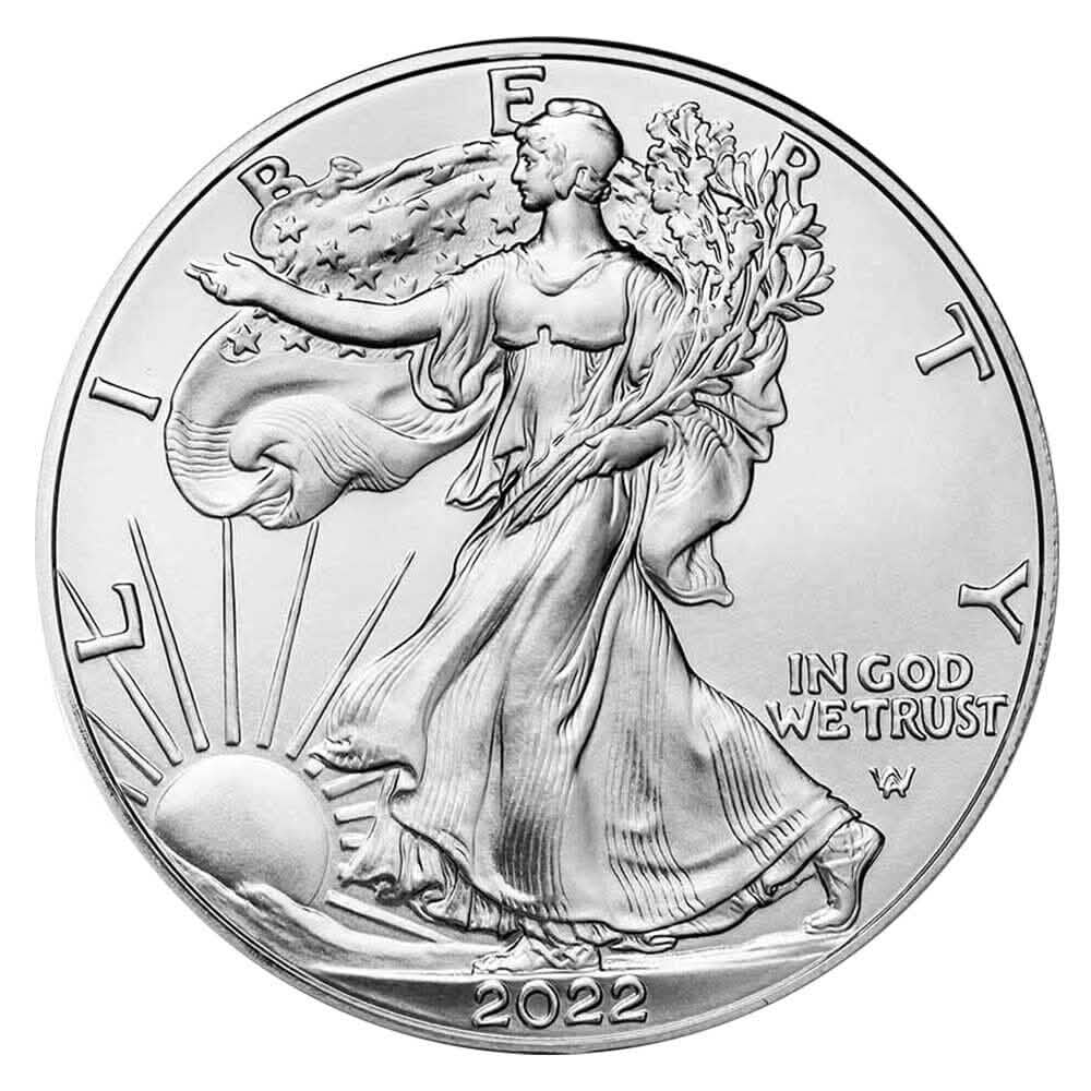 2022 $1 American Silver Eagle 1 Oz BU DailySale