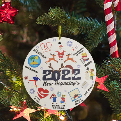2022 Keepsake Christmas Tree Ornament and Hanging Decorations DailySale