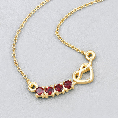 0.32 Carat Genuine Garnet .925 Sterling Silver Necklace Bids.com