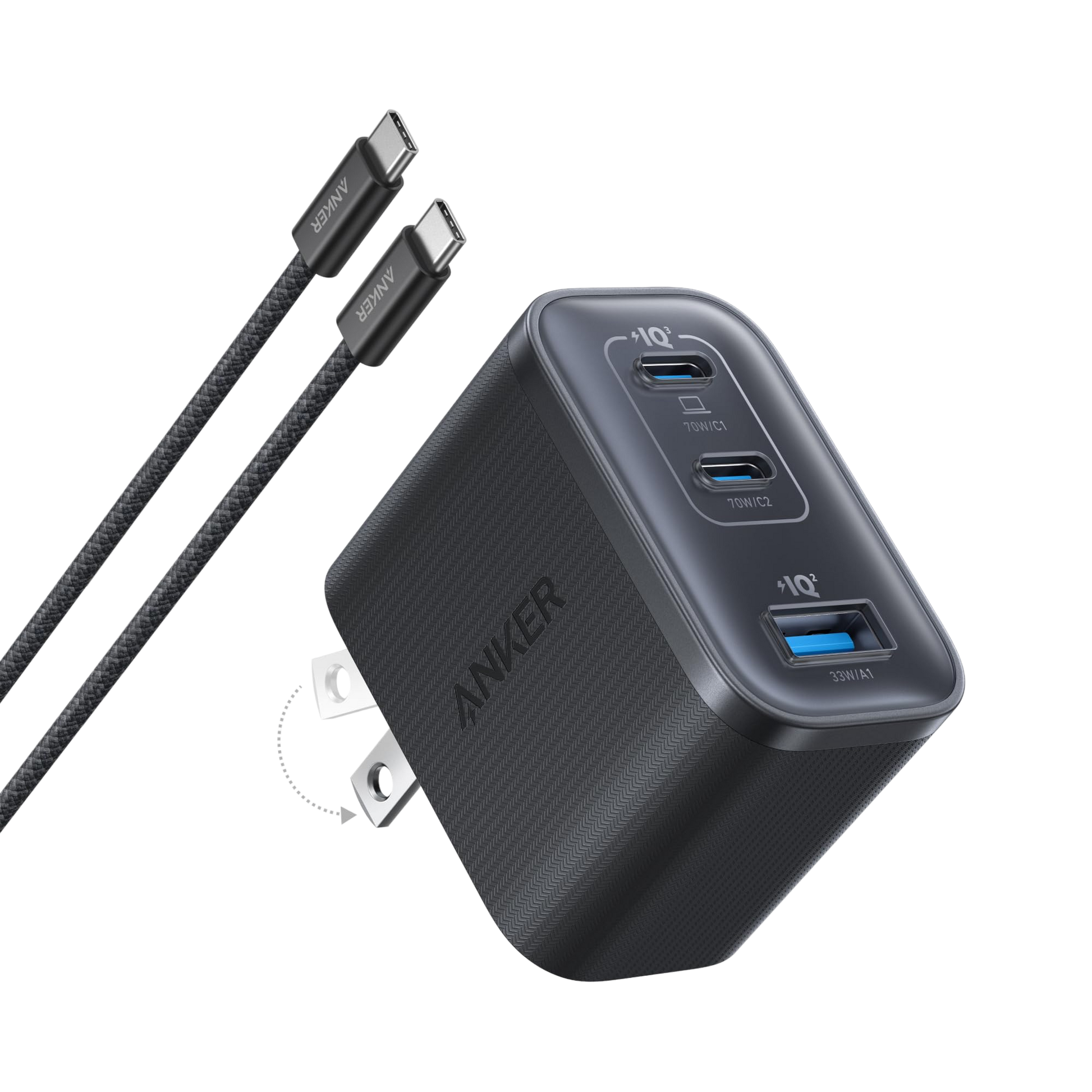 Anker Nano Charger (70W, 3 Ports) Anker