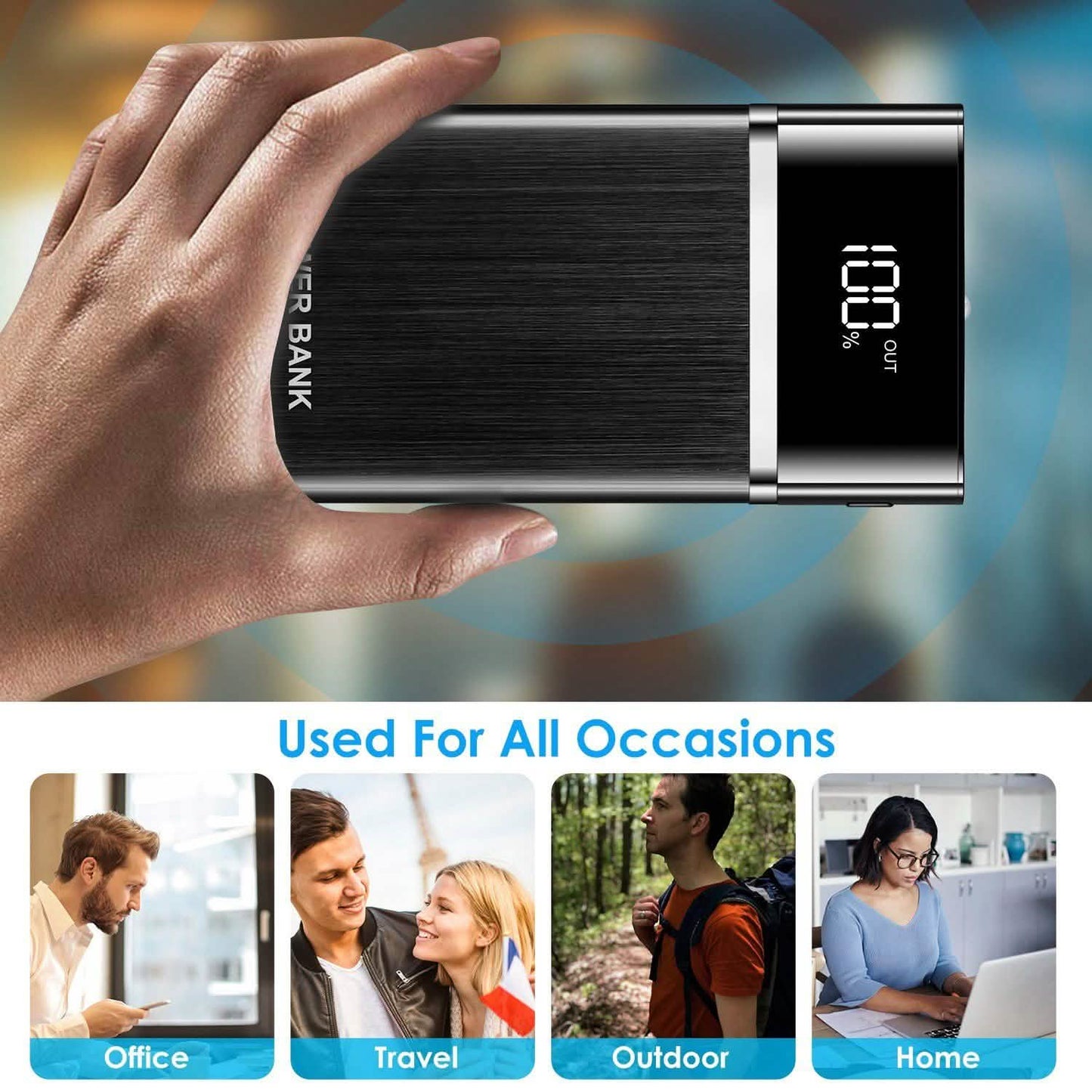 20800mAh Power Bank 76.96W External Battery Pack DailySale