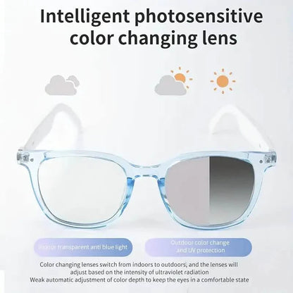 2025 Wireless Smart Glasses – Auto-Dimming, Touch Control, Hands-Free Audio DailySale