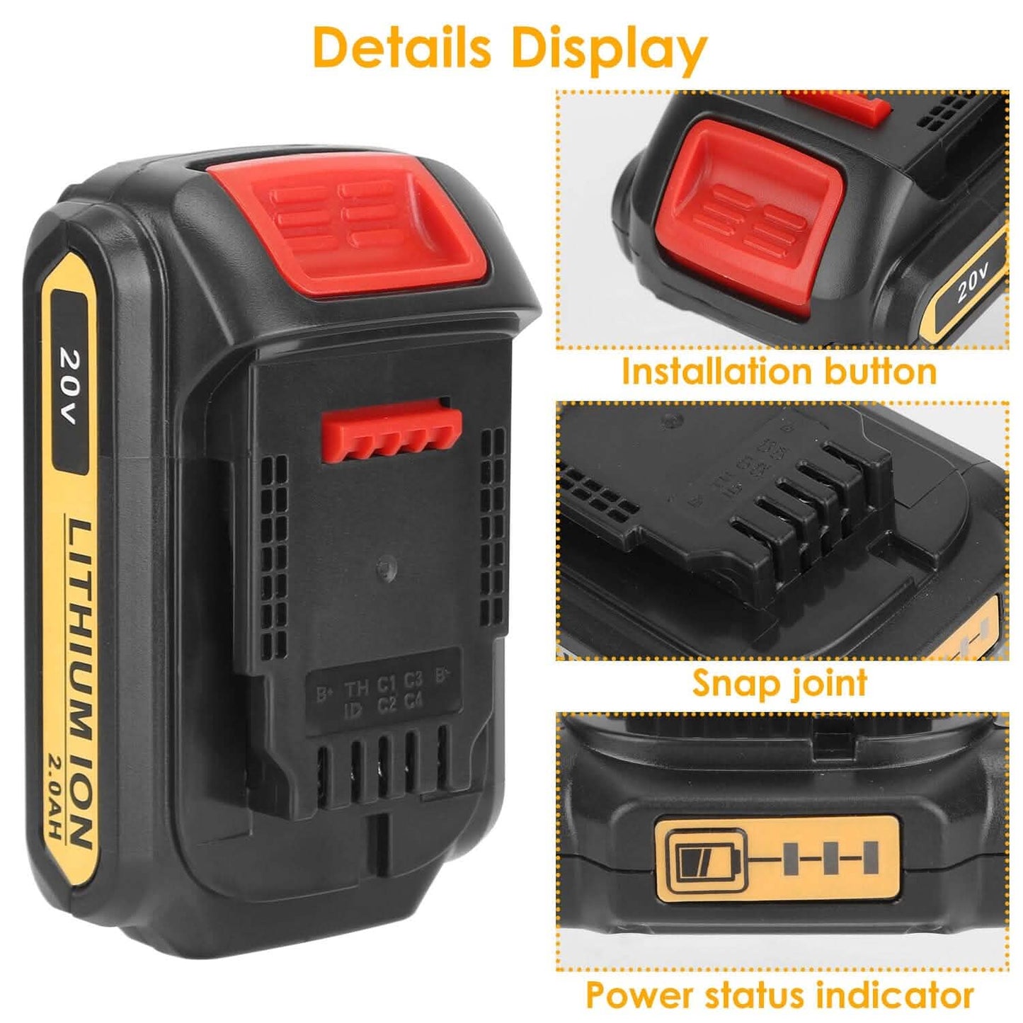 20V Replacement Battery Fit for Dewalt DCB DailySale