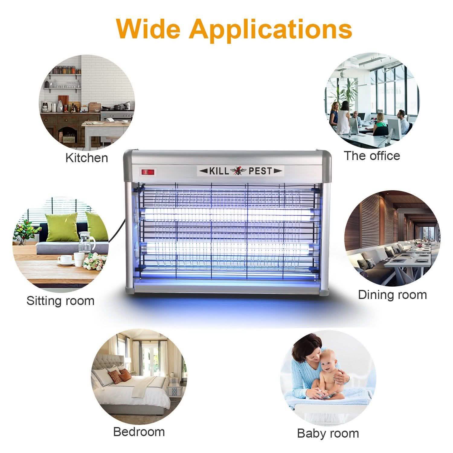 20W Electric Fly Bug Zapper Mosquito Insect Killer DailySale