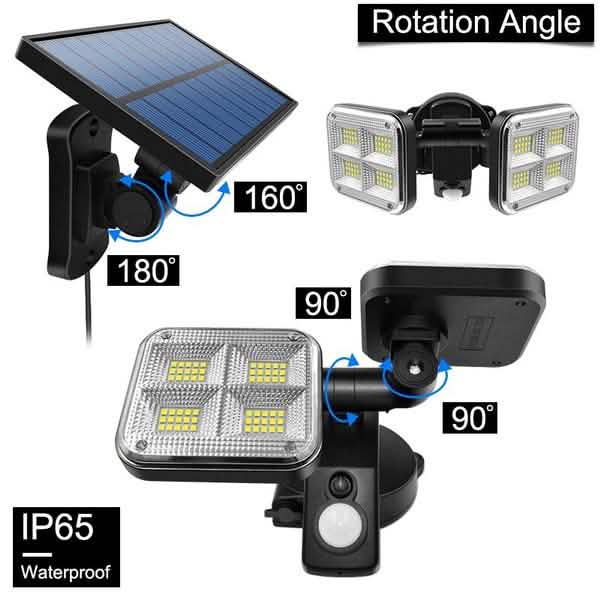 20W Super Bright Solar Lights 120 LED IP65 Waterproof DailySale